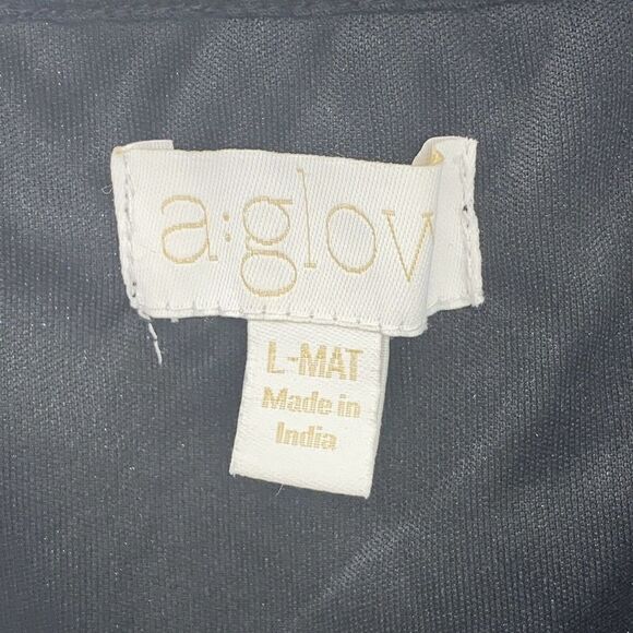 A Glow Maternity Black Embroidered Top Large - Picture 6 of 7